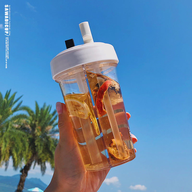 Double Tube Water Bottle
